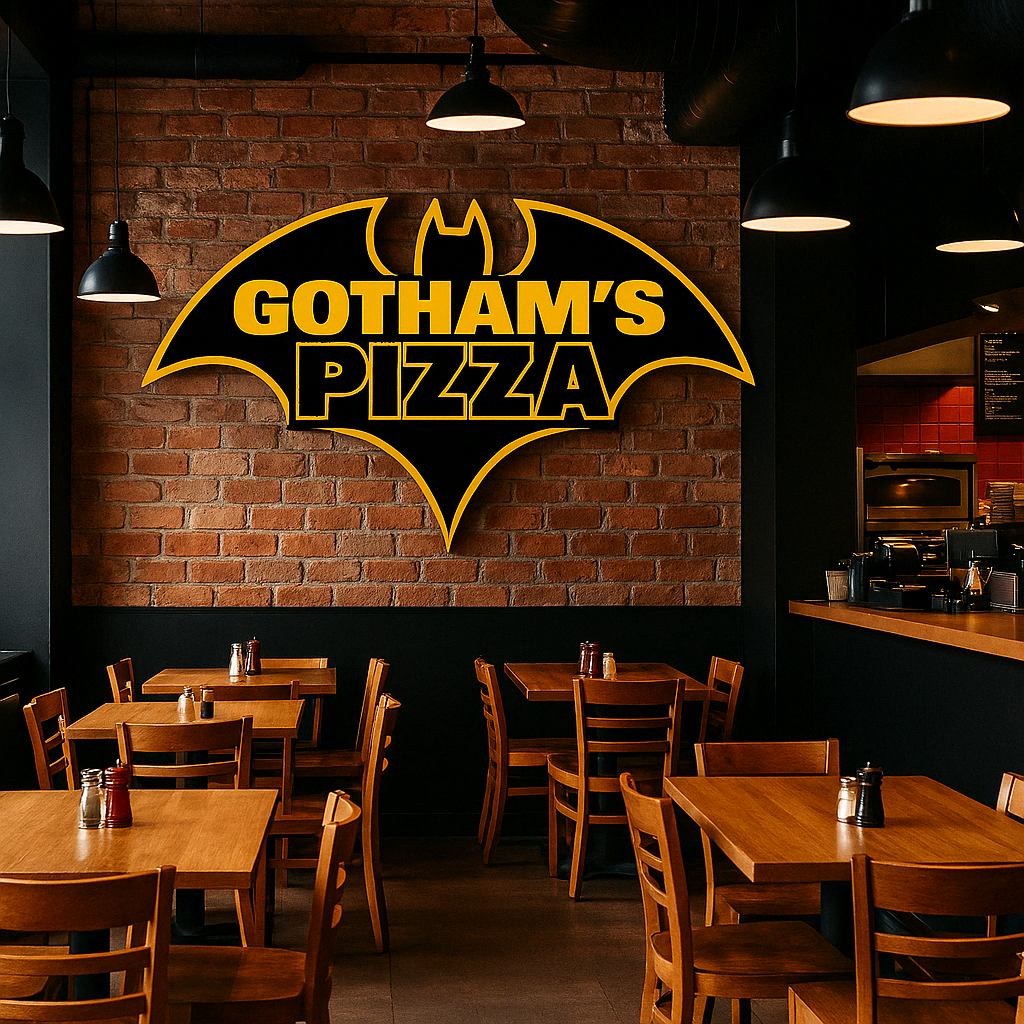Intérieur de Gotham's Pizza
